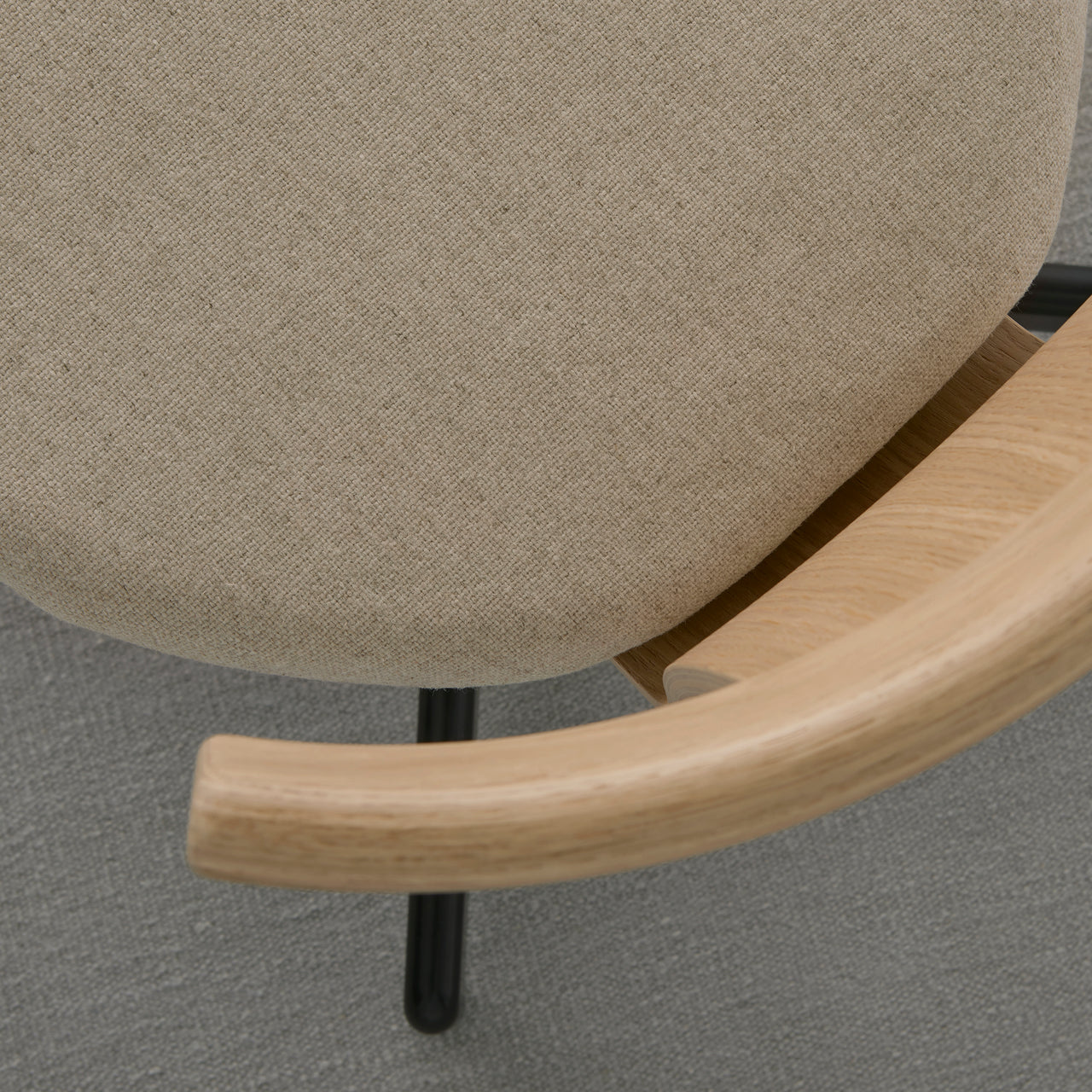 Jiro Swivel Chair: Upholstered + DI