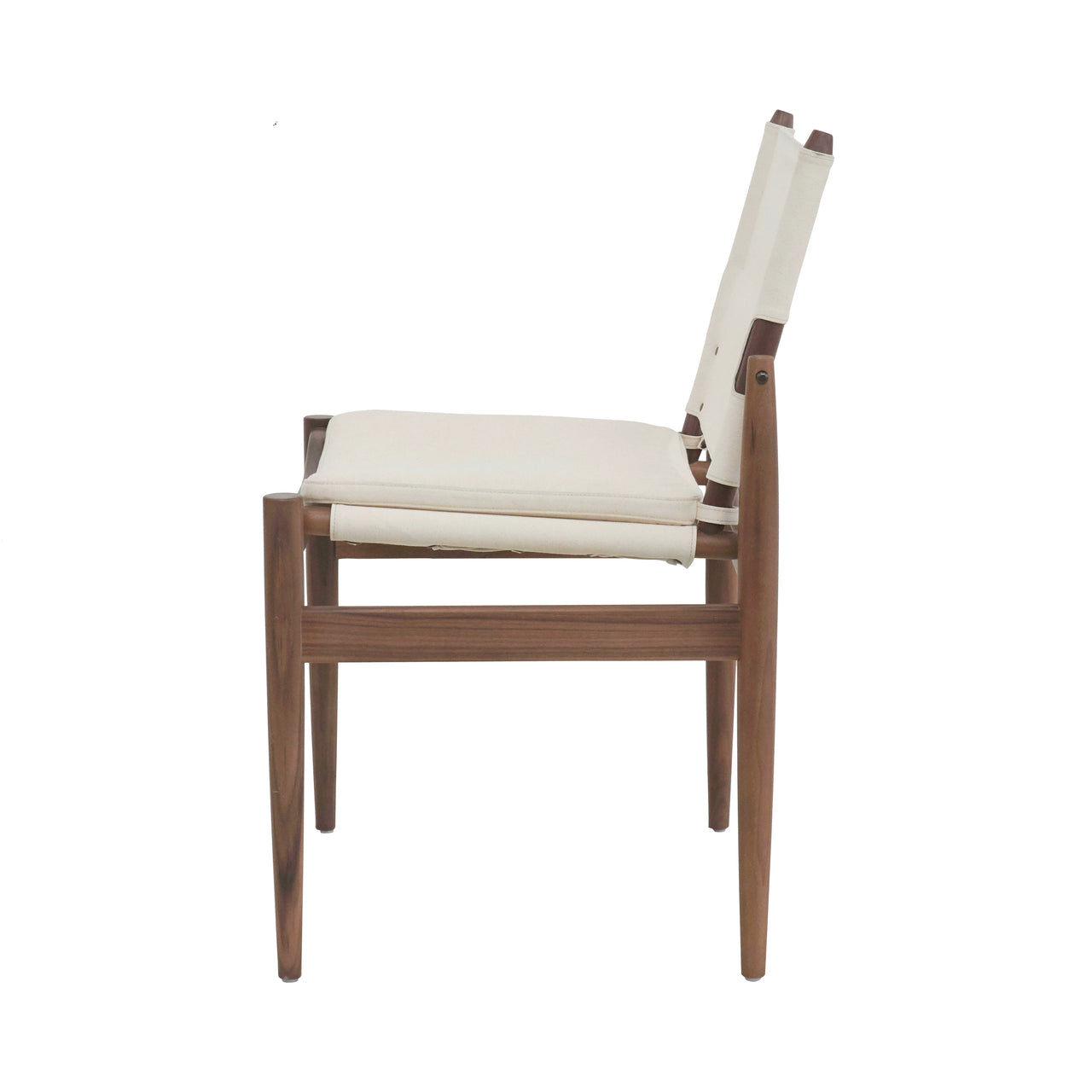 Journey Dining Chair: Canvas + Natural Walnut