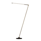 Thin Floor Lamp: Satin Brass