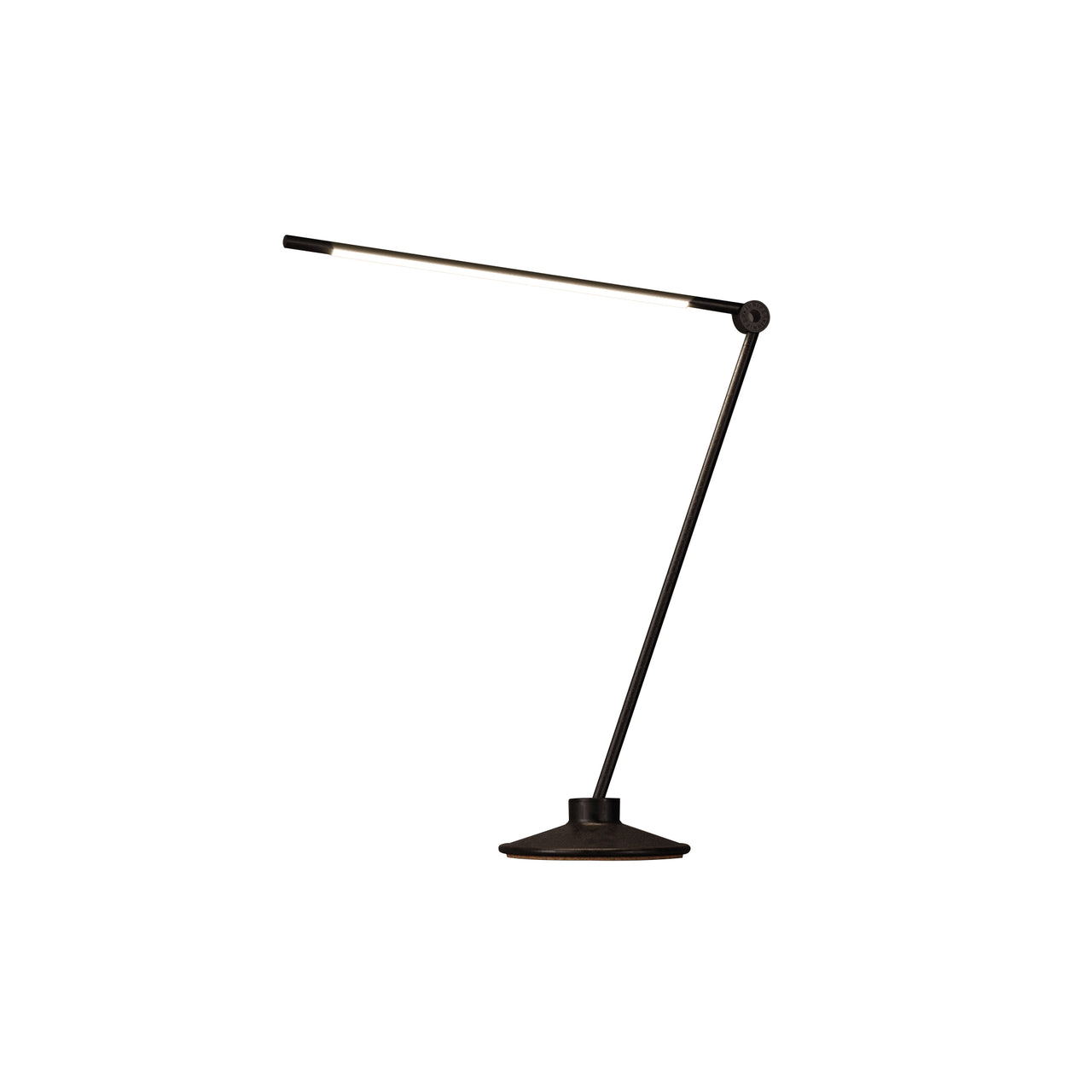 Thin Task Lamp: Cast Iron Base + Standard + Black Oxide