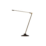 Thin Task Lamp: Cast Iron Base + Standard + Satin Brass