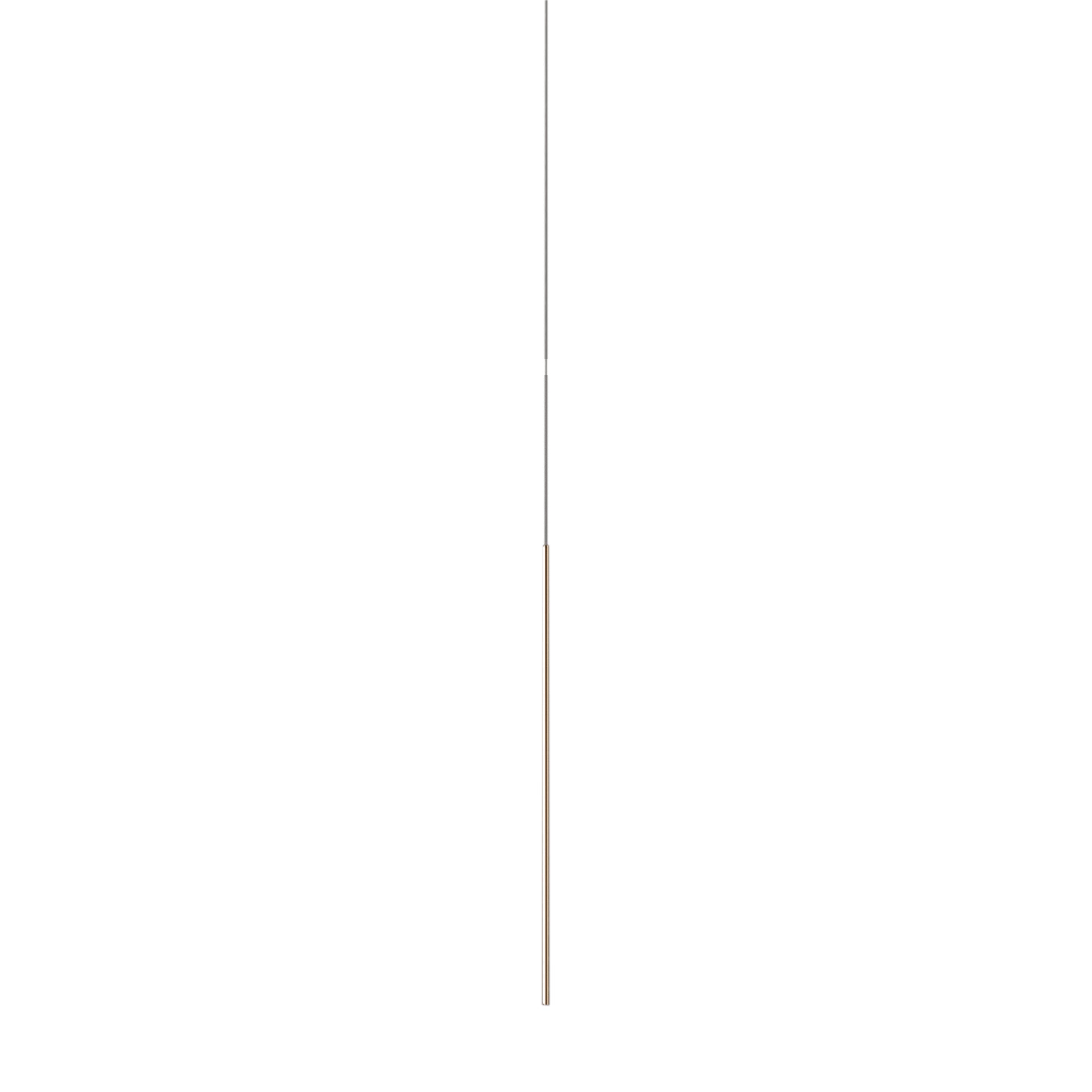 Thin Vertical Suspension Light: Medium + 1 Segment + Satin Brass