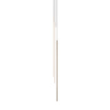 Thin Vertical Suspension Light: Large + 4 Segments + Satin Brass