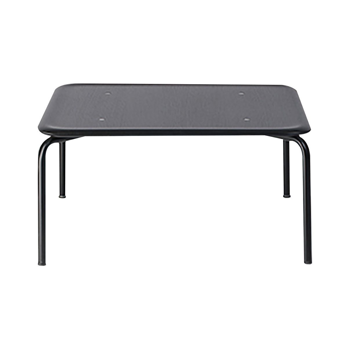 Kevi 2002 Coffee Table: Square + Powder Coated Black + Veneer Lazure - Black