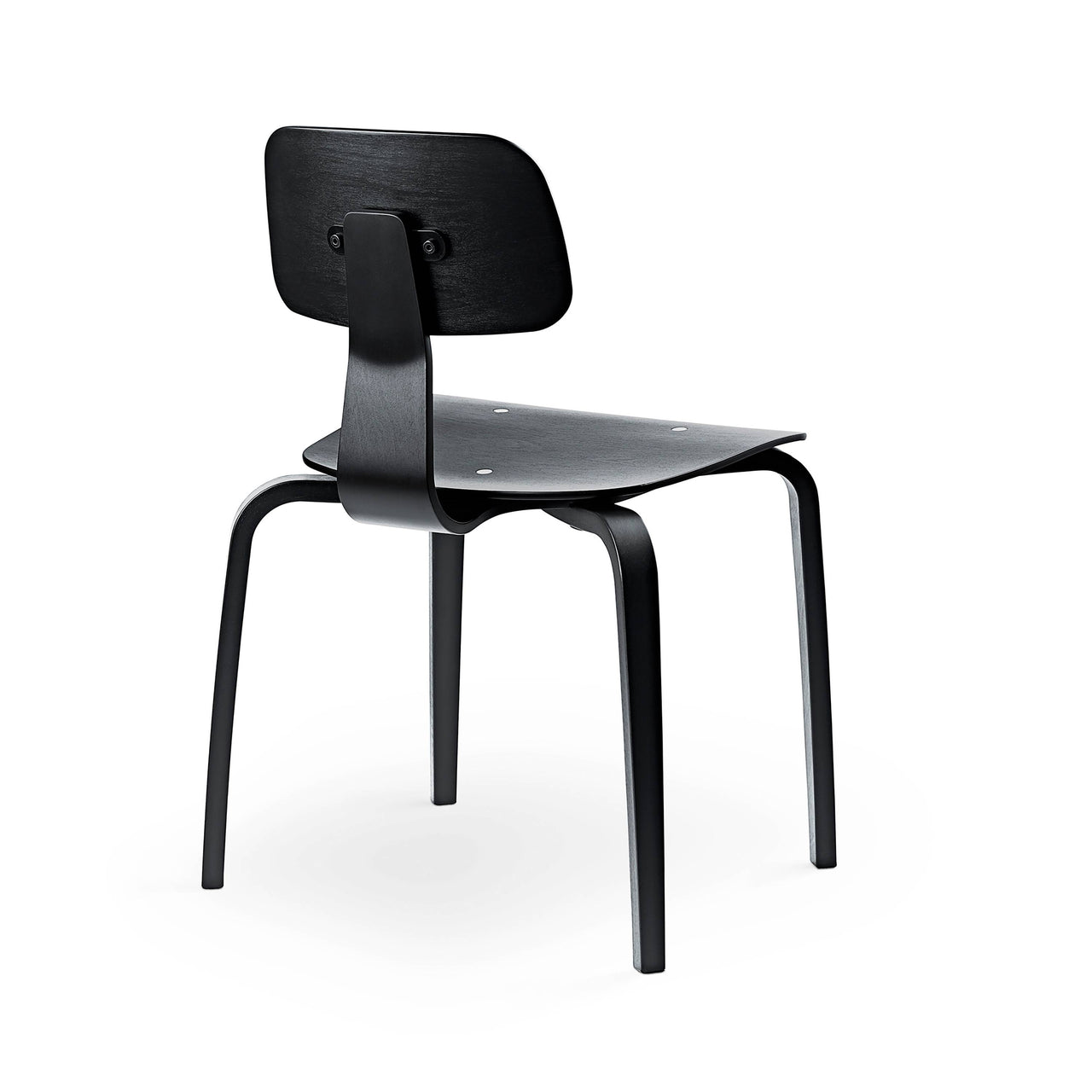 Kevi 2070 Chair: 4-Legs + Black Lazure