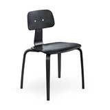 Kevi 2070 Chair: 4-Legs + Black Lazure