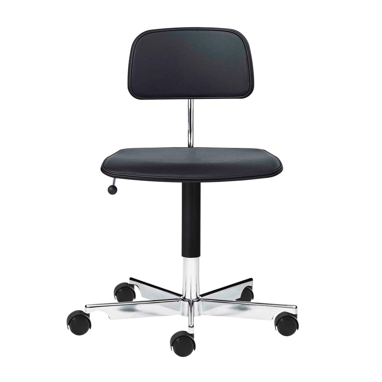 Kevi 2533 Chair: Size A + Front Upholstered + Lazure - Black