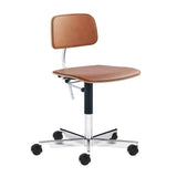 Kevi 2533 Chair: Size B + Front Upholstered + Veneer - Oak