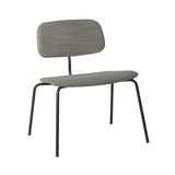 Kevi 2063 Lounge Chair: Fully Upholstered + Powder Coated Black