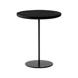 Pal Table: Large + High + Black Lacquered Oak + Black