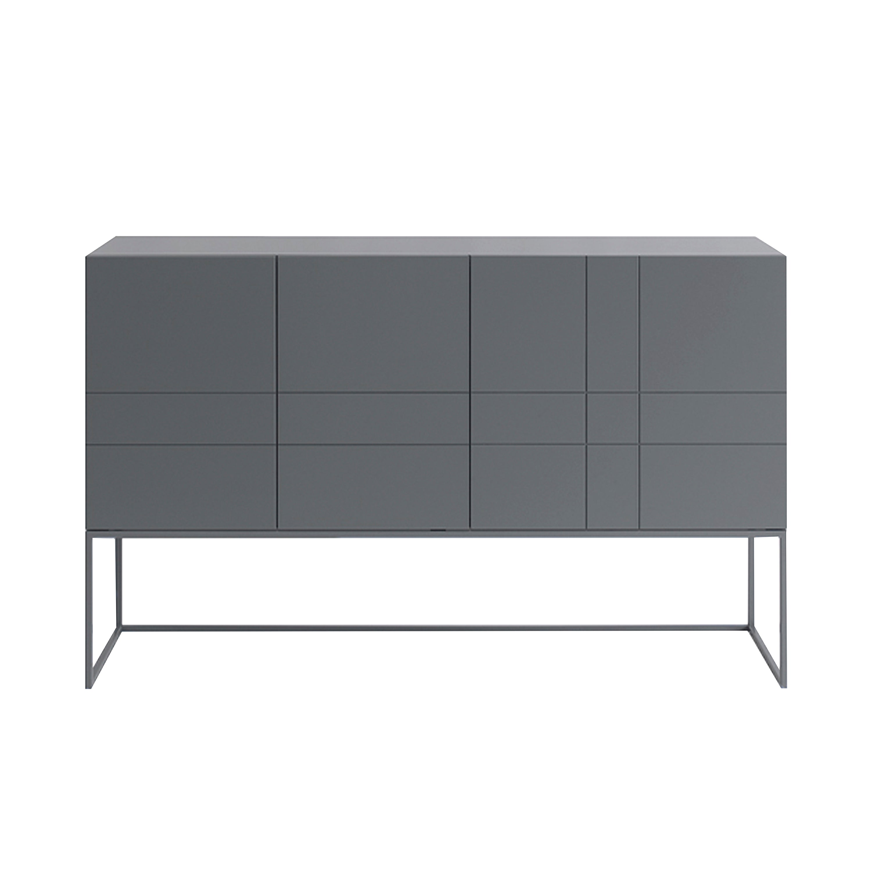 Kilt Light 137 Cabinet with Drawers: Strom Grey