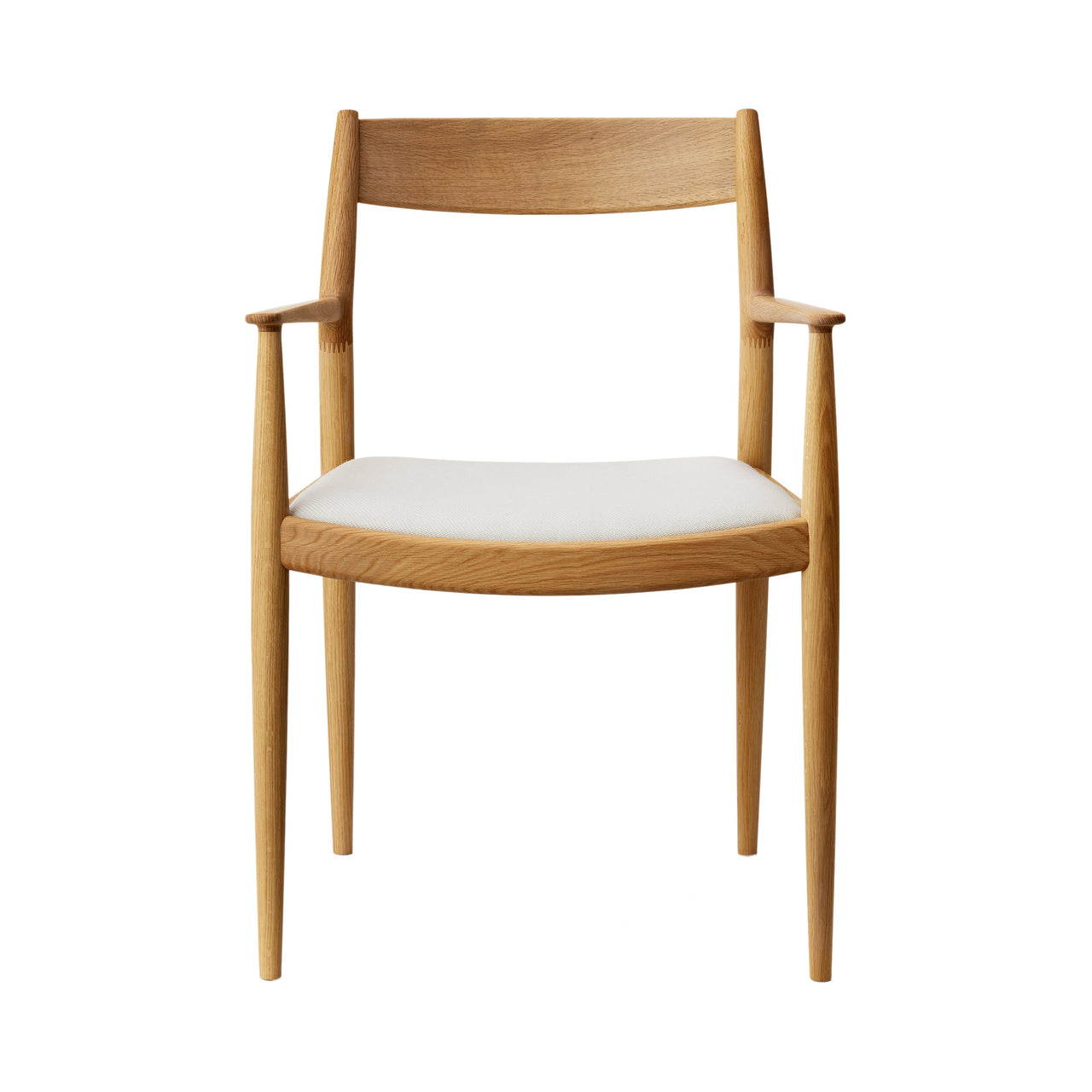 Kinuta Armchair N-DC01: Upholstered + Pure Oak