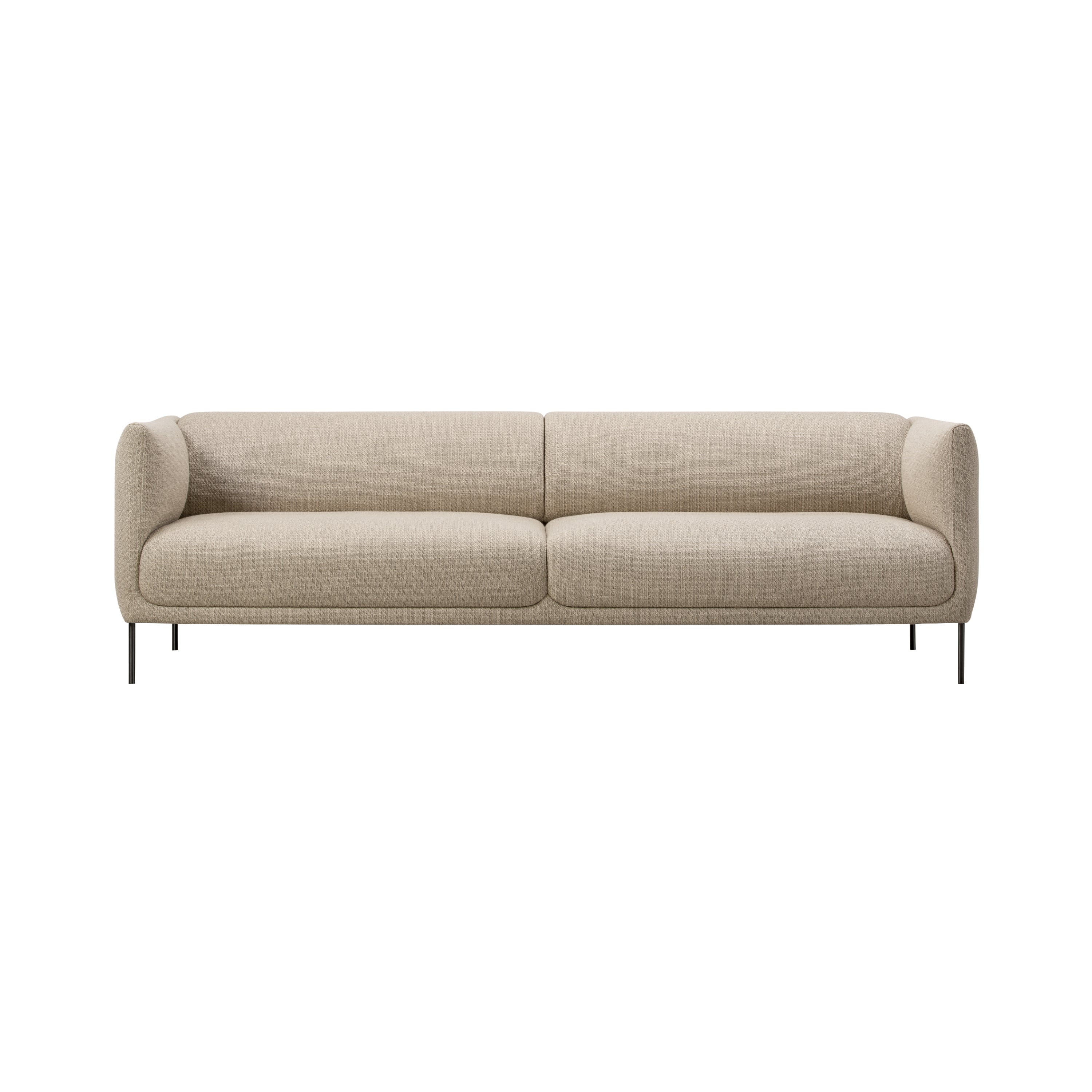 Konami Sofa: 2.5 seater + Black