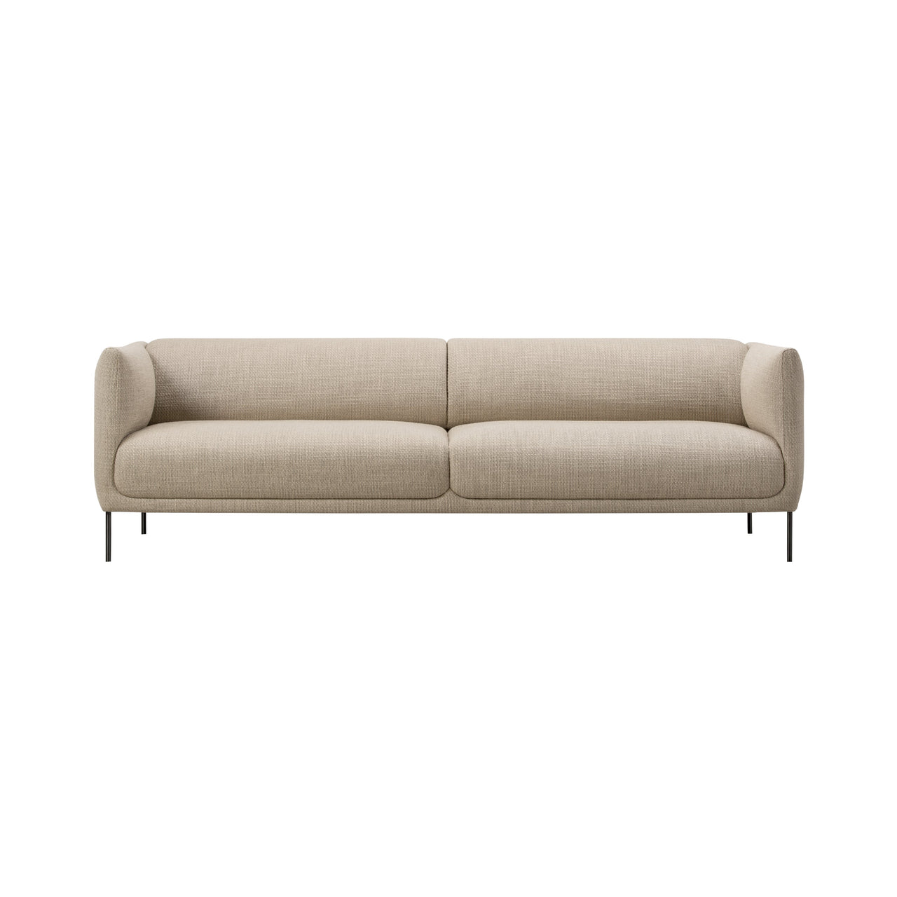 Konami Sofa: 2.5 seater + Black