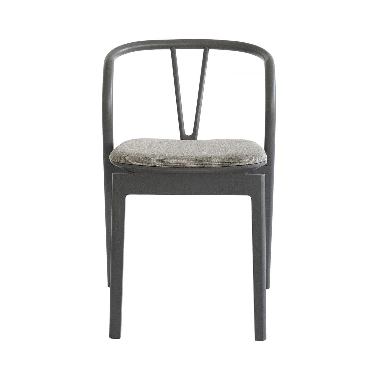 Flow Chair Stacking: Upholstered + Warm Grey