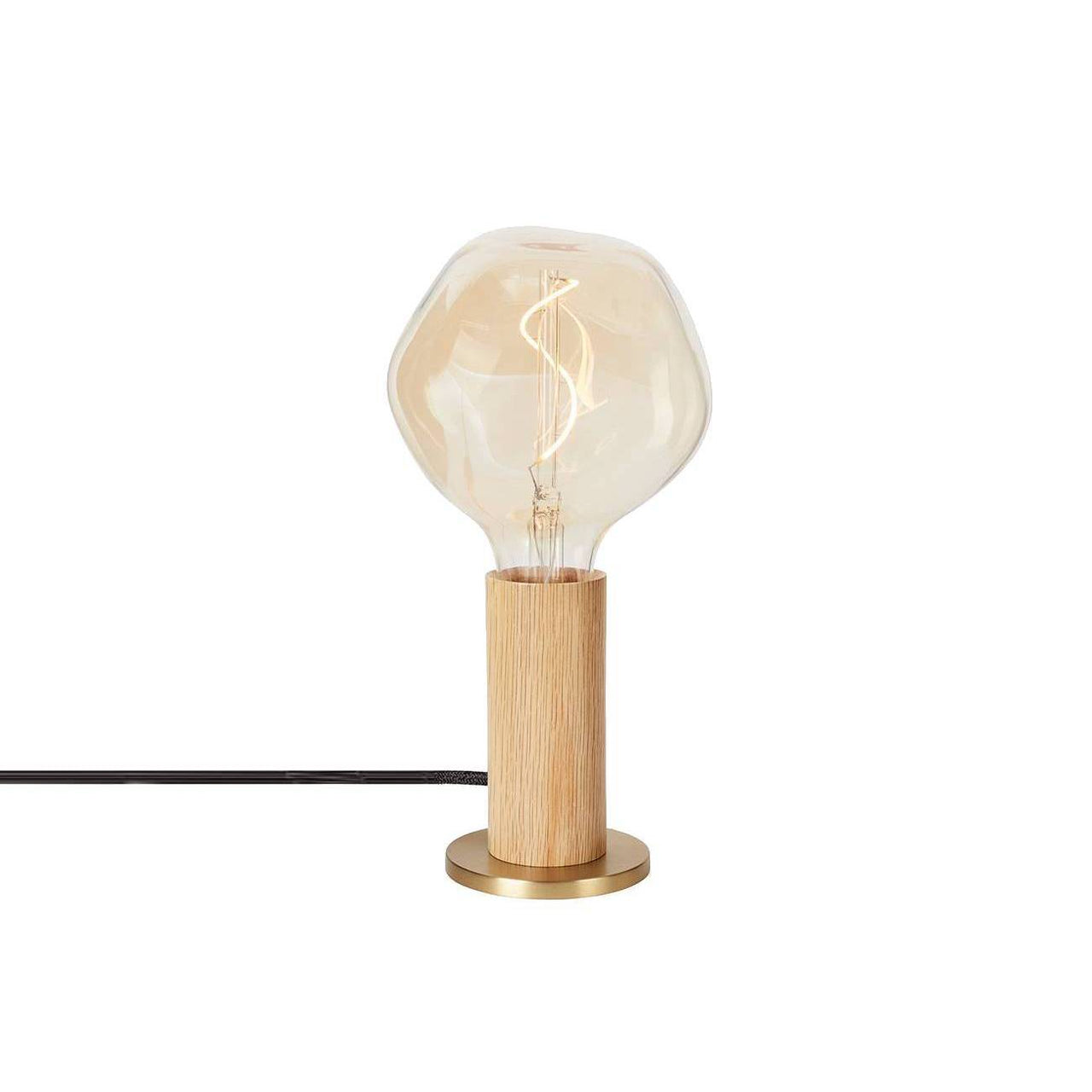 Knuckle Table Lamp: Oak + Voronoi I