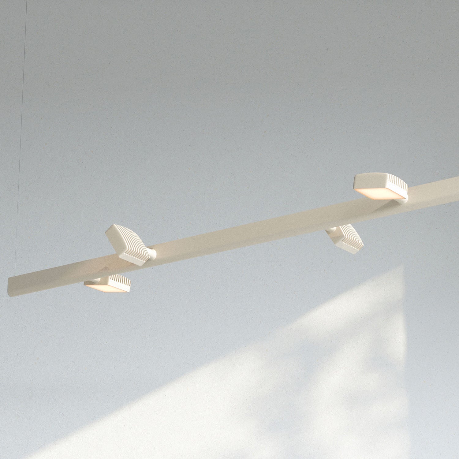 Dorval 05 Suspension Lamp with Uplight: 4 Heads