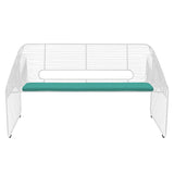 Love Seat: White + With Teal Seat Pad