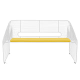Love Seat: White + With Yellow Seat Pad 