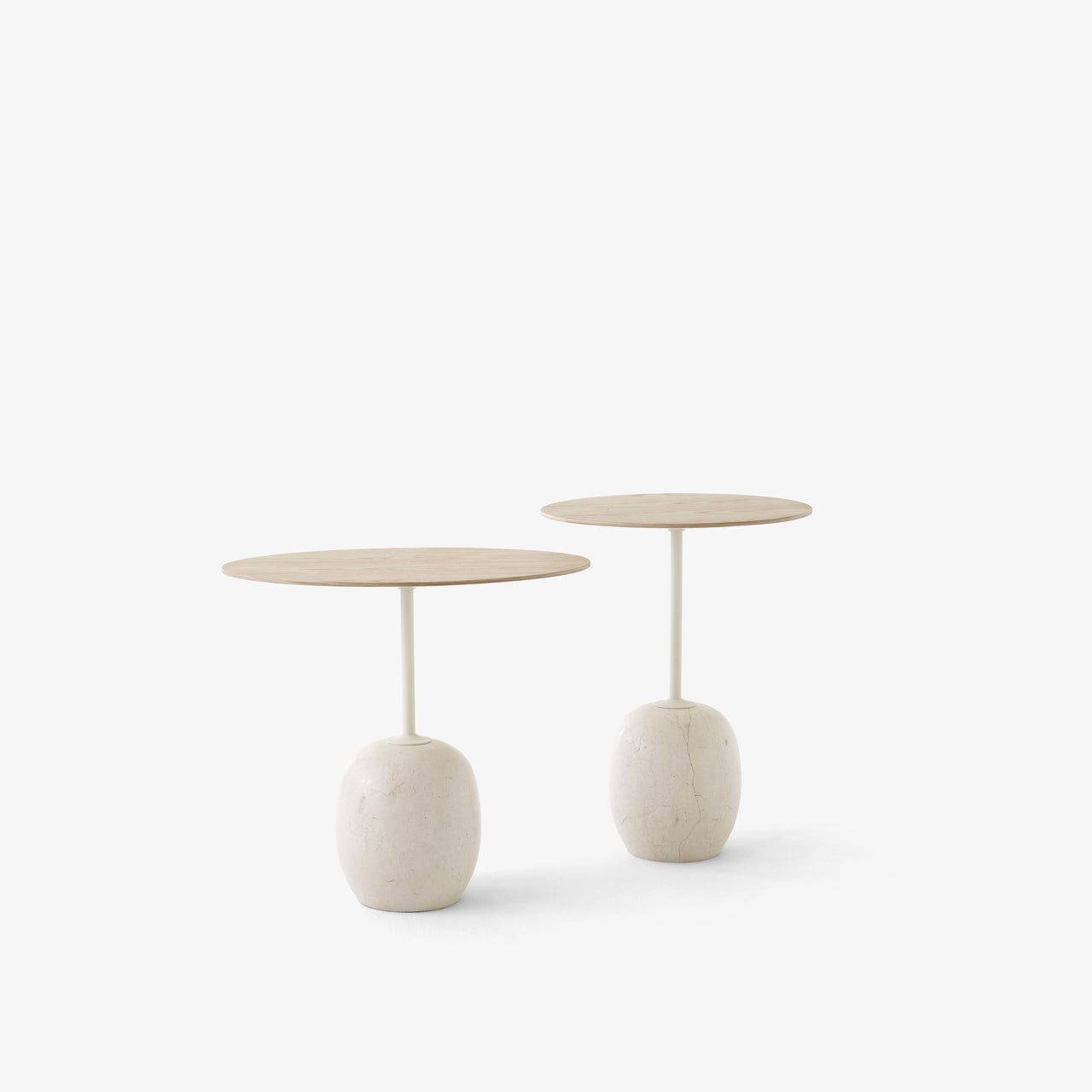 Lato Table LN9: Oak + Crema Diva Marble