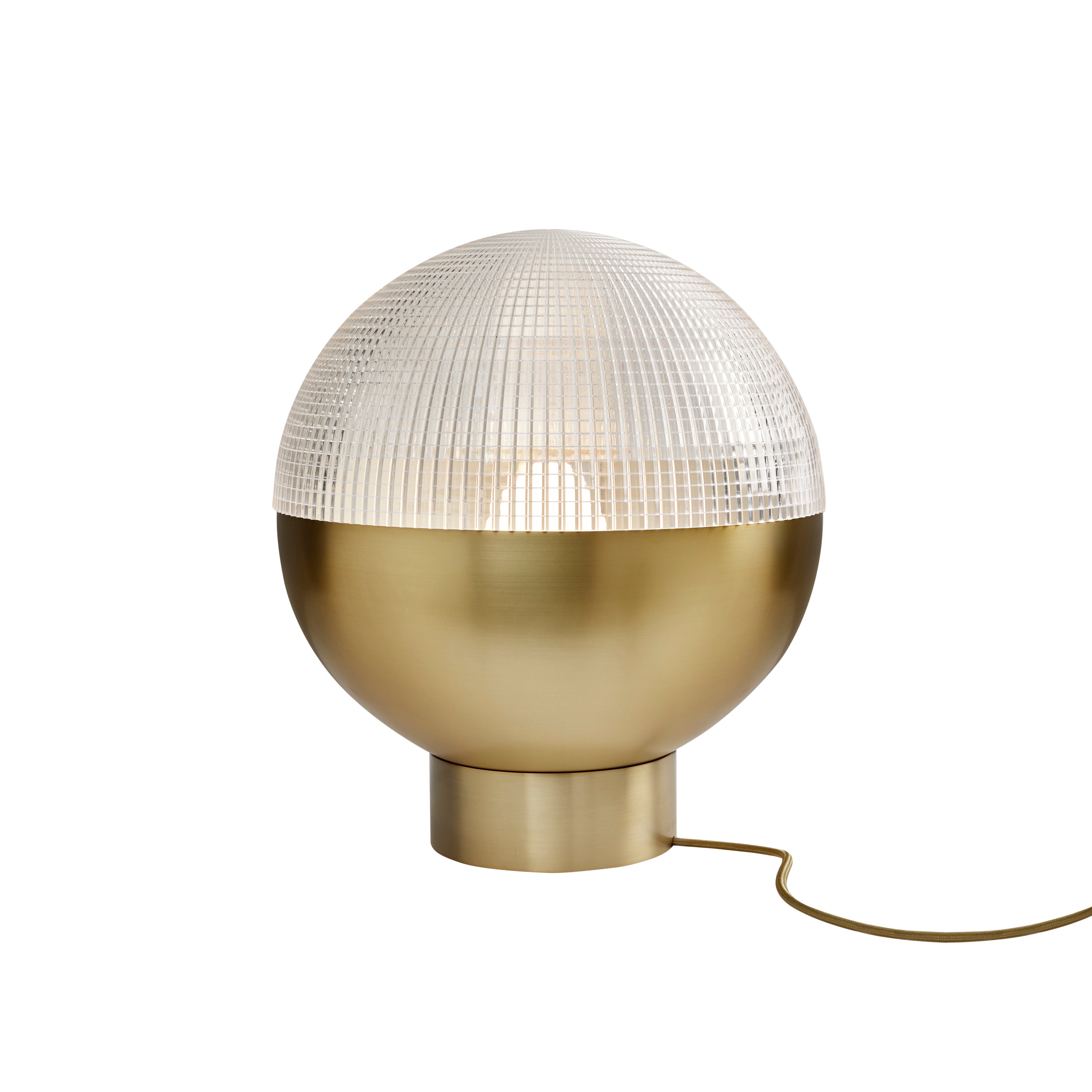 Lens Flair Table Lamp: Brushed Brass
