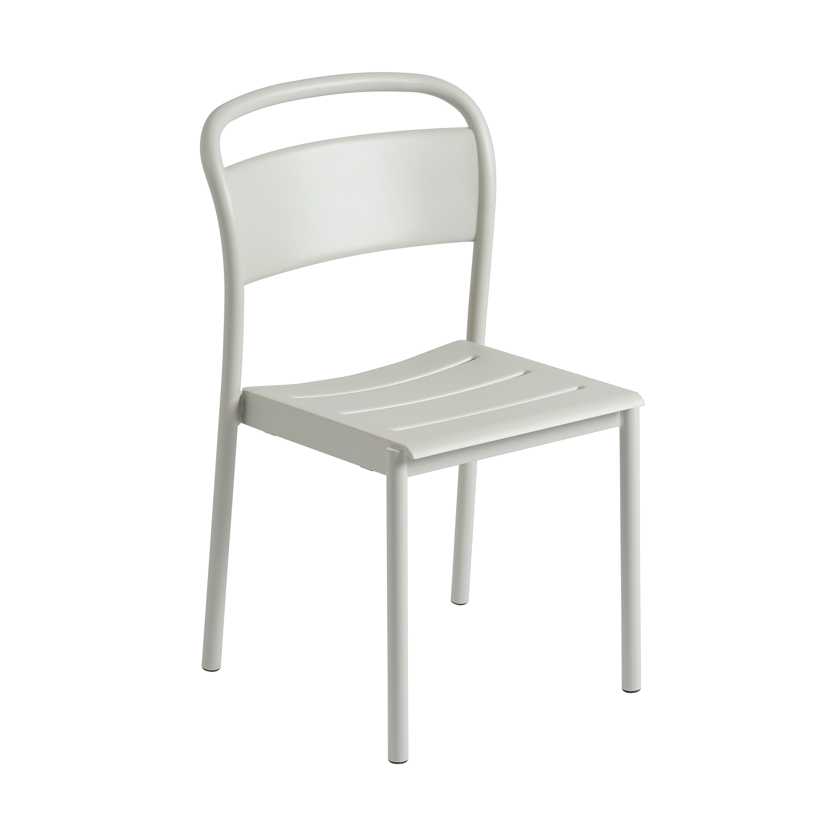 Linear Steel Side Chair: Grey