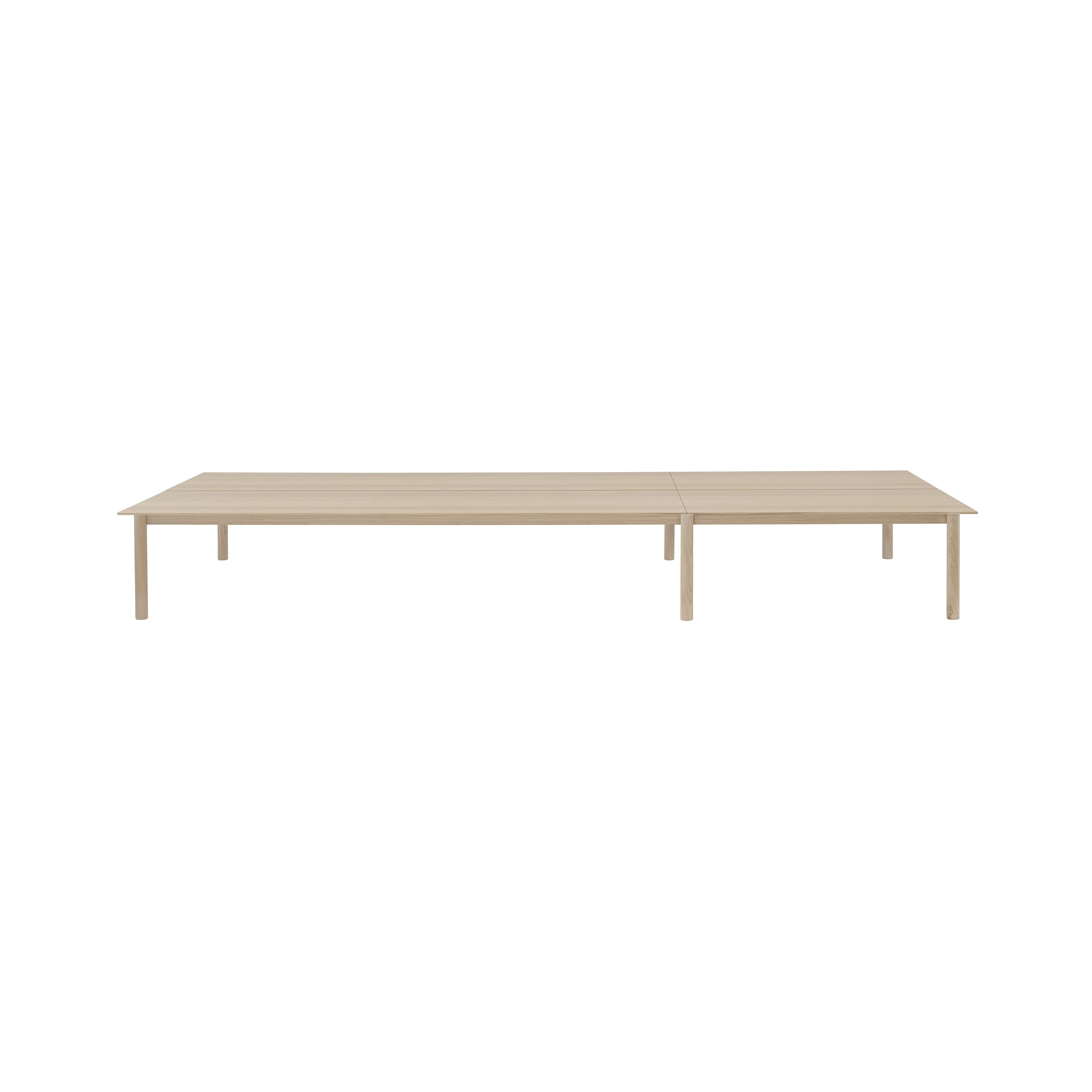 Linear System Modular Table: Oak Veneer + Configuration 1