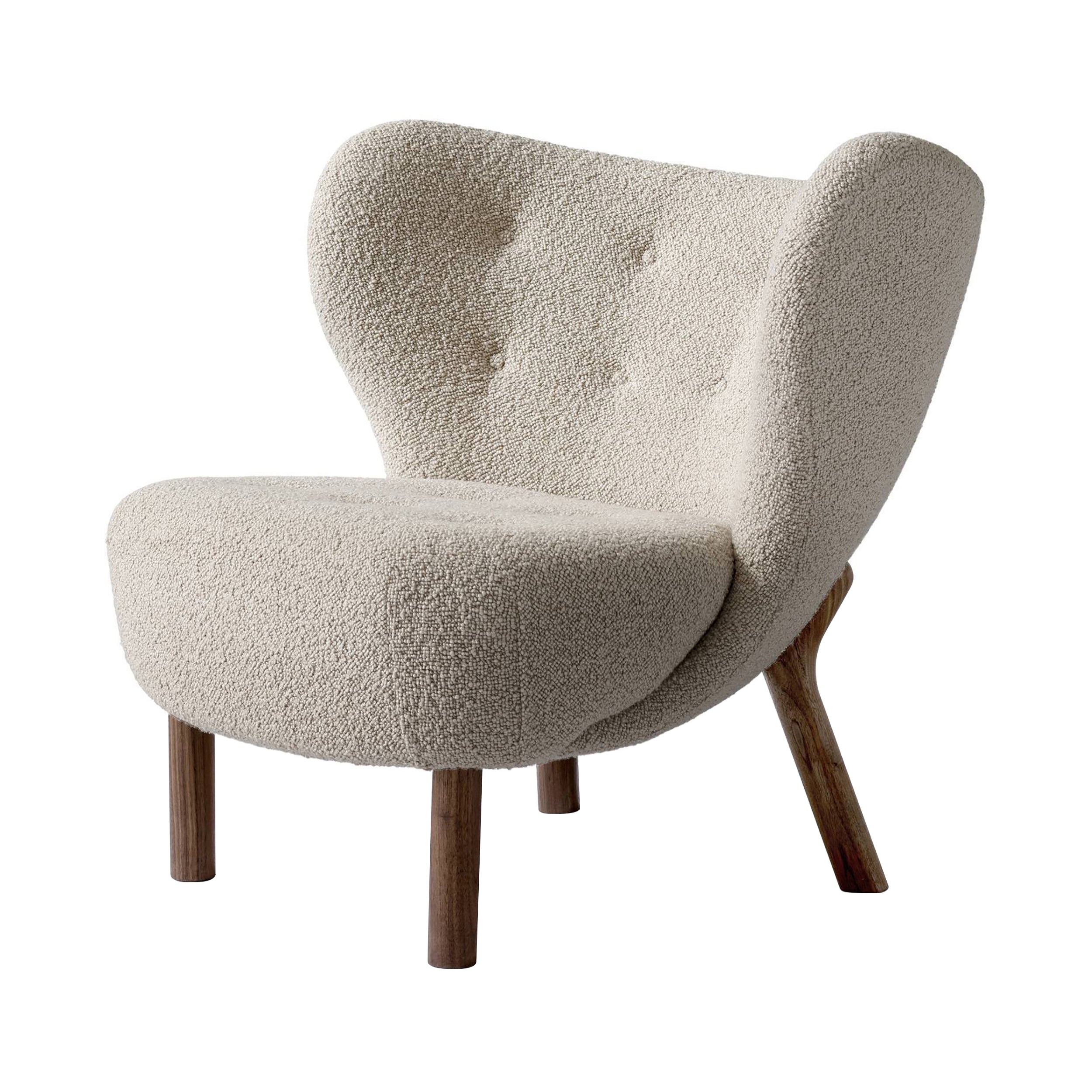 Little Petra Lounge Chair VB1: Oiled Walnut + Karakorum 003