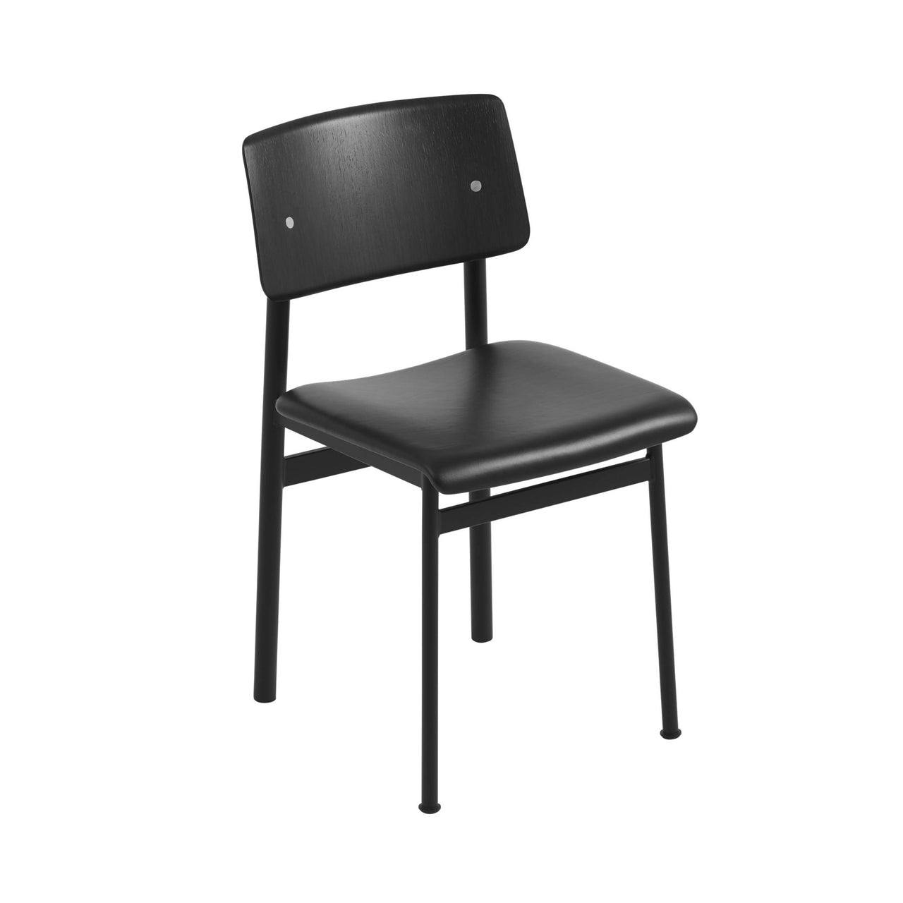 Loft Chair: Upholstered + Black + Black