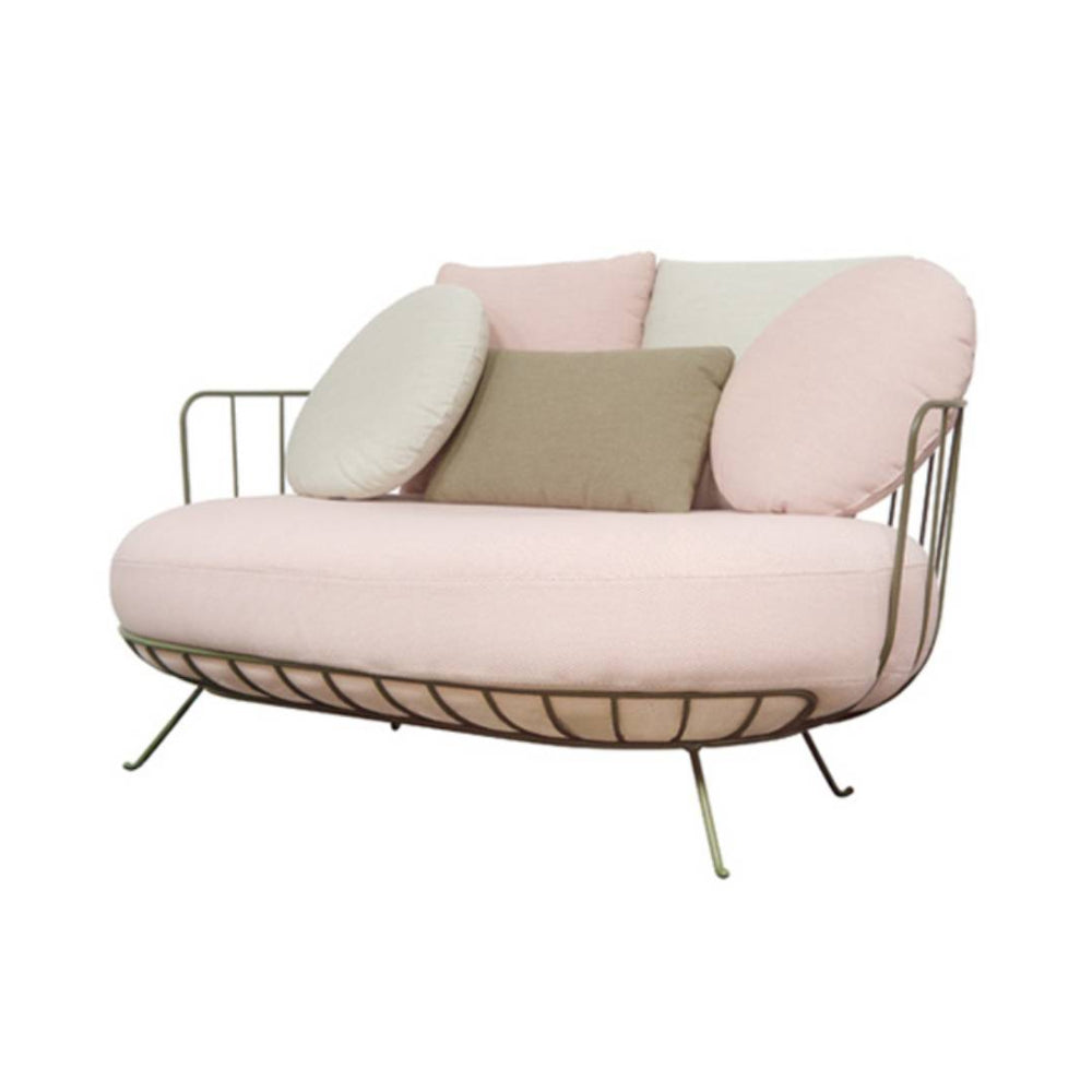 Lou 2 Seater Sofa: Blush 9190