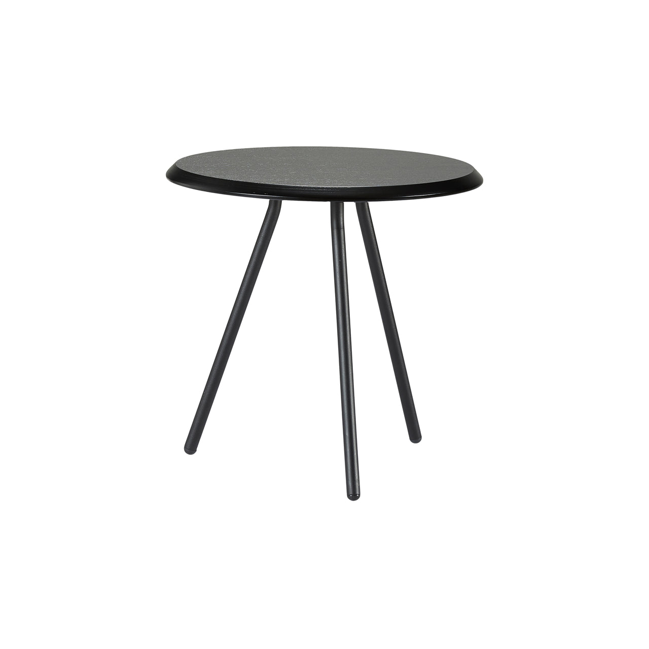Soround Side Table: Low + Black Painted Ash