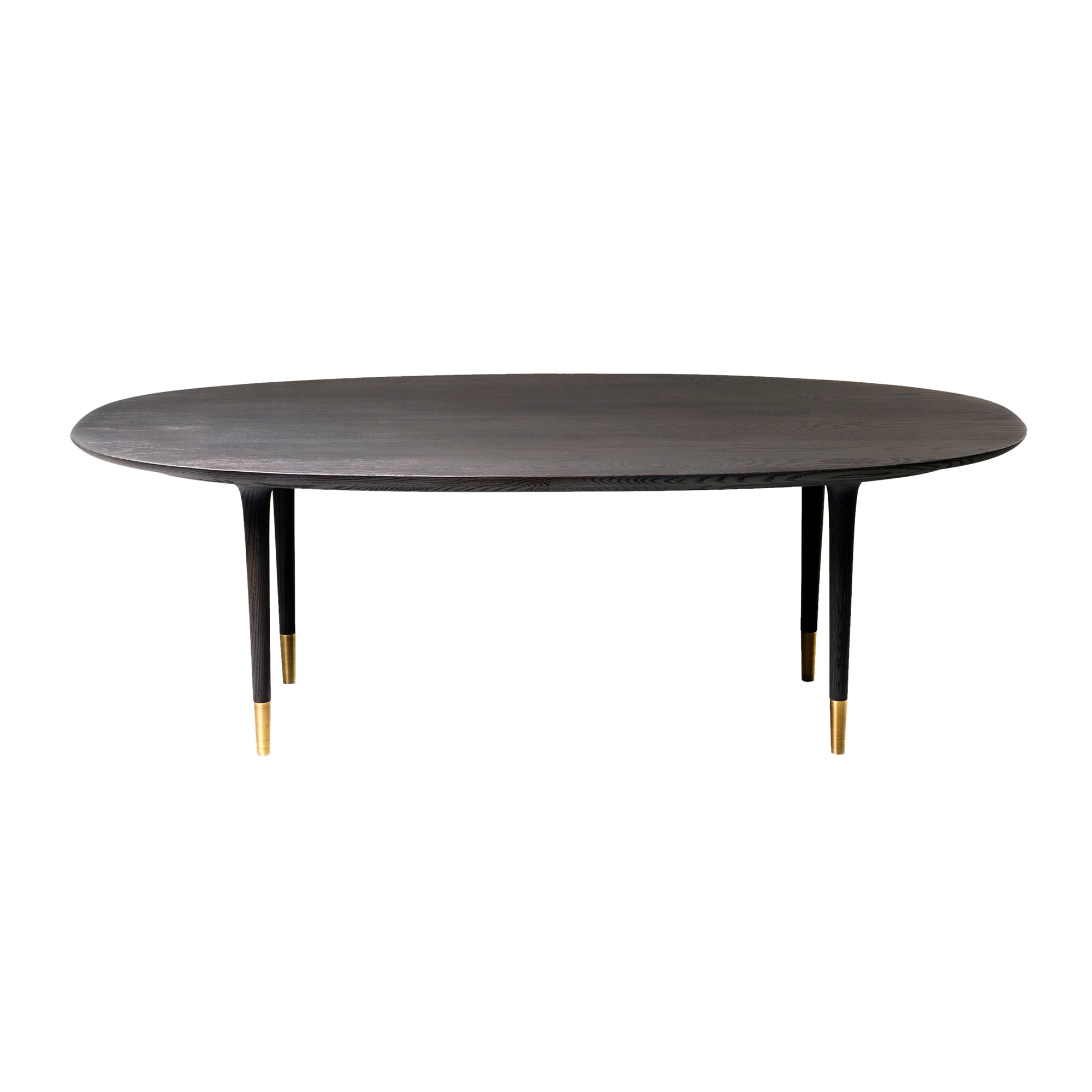 Lunar Coffee Table: Rectangle + Black Oak