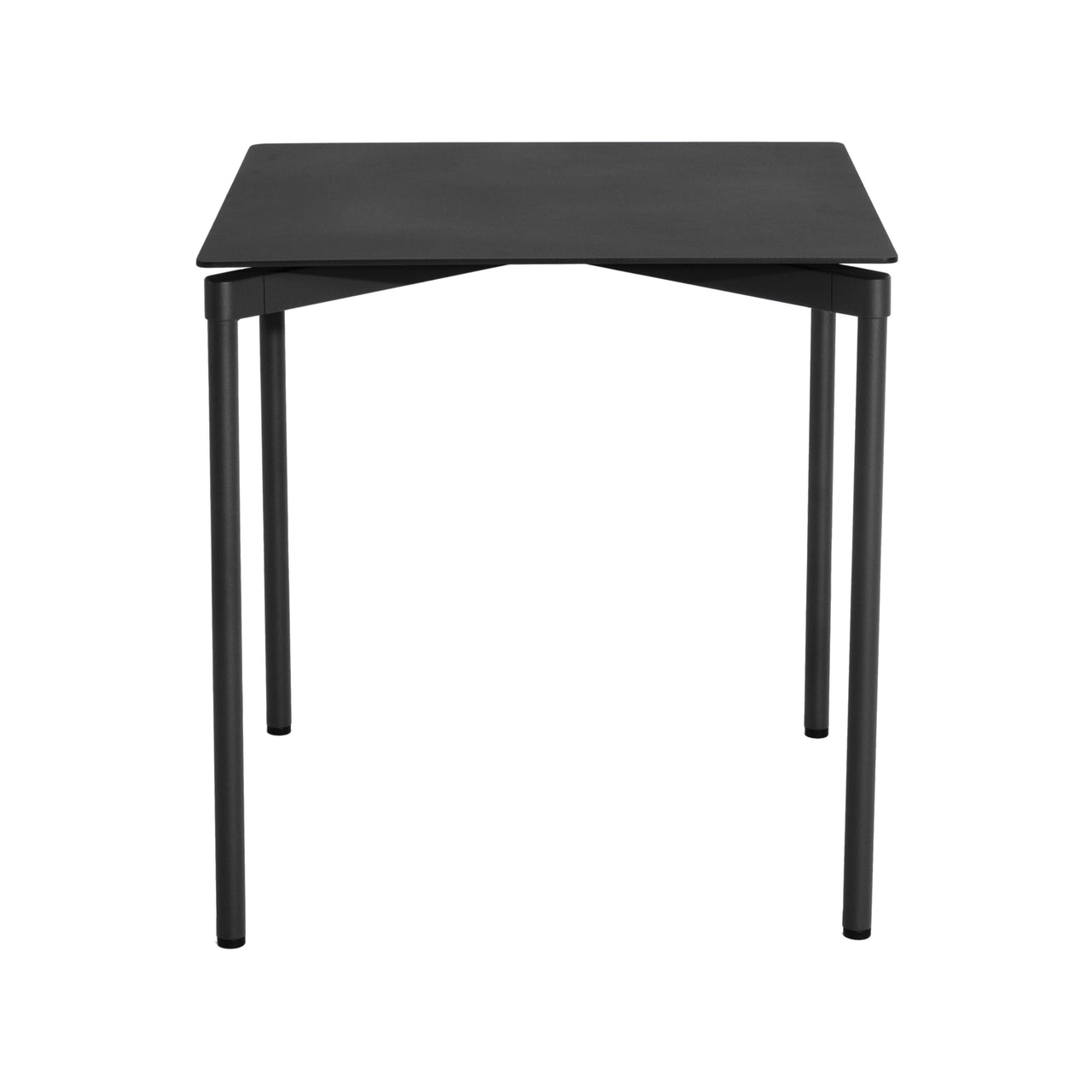 Fromme Dining Table: Outdoor + Square + Black