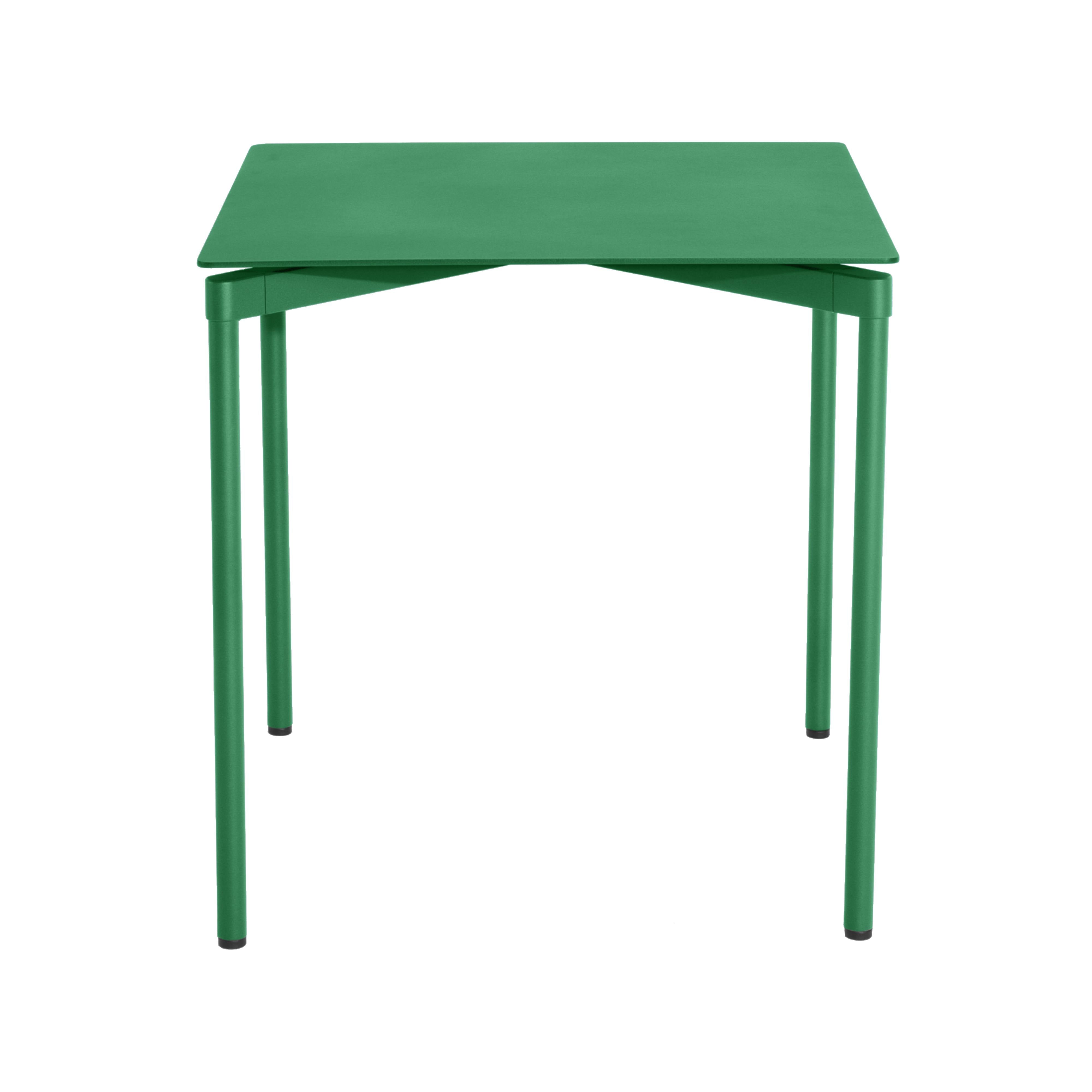 Fromme Dining Table: Outdoor + Square + Mint Green