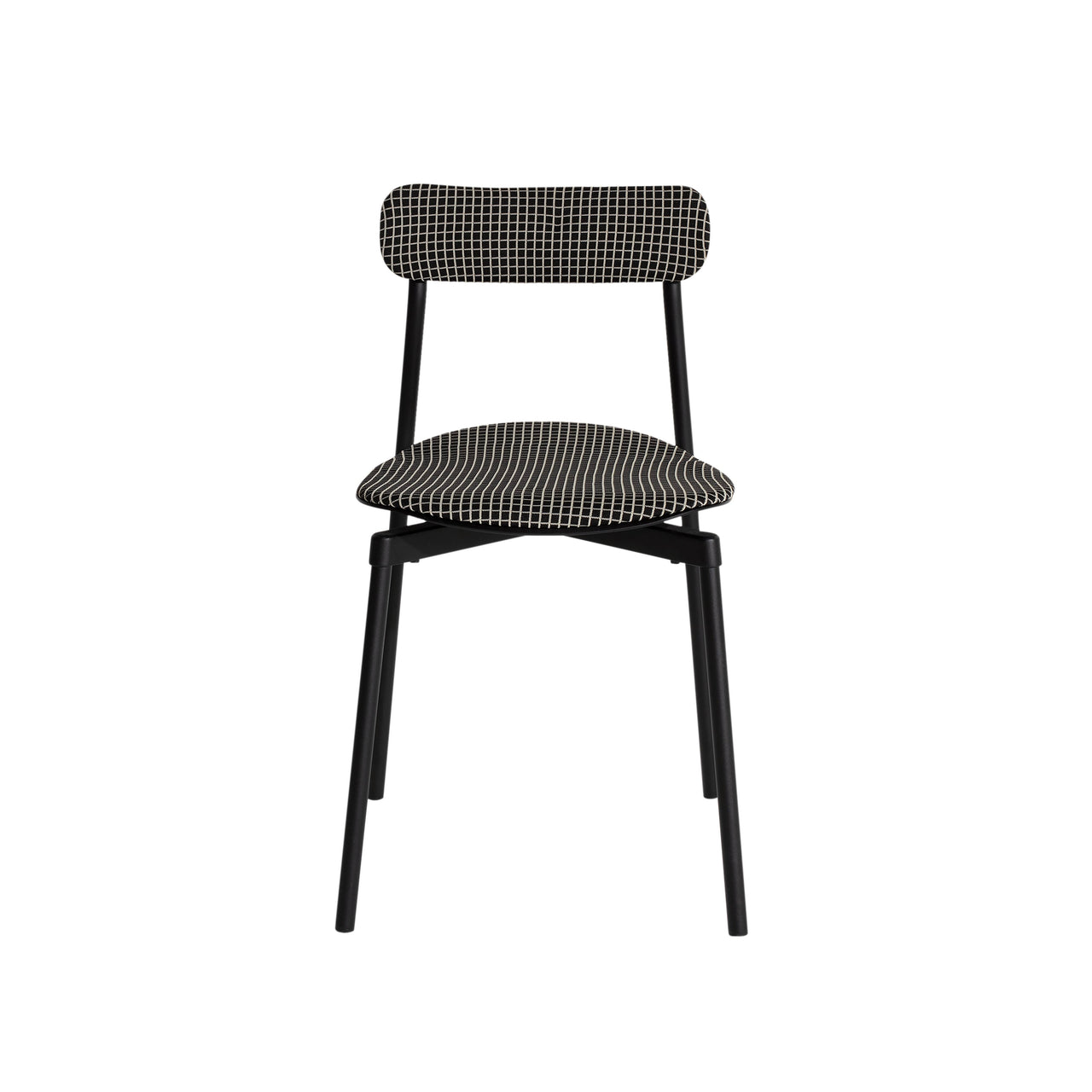 Fromme Soft Chair: Black + Offwhite Line