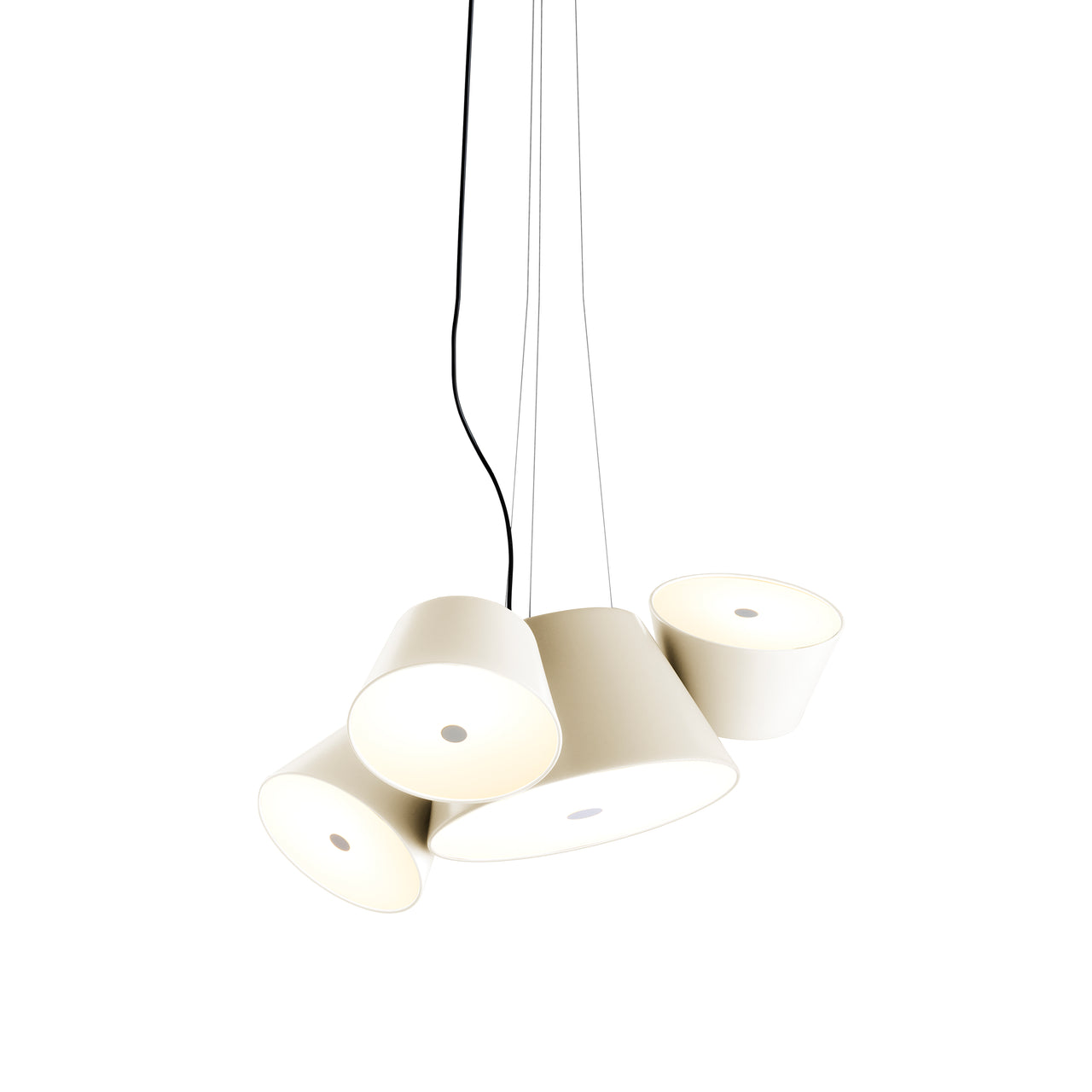 Tam Tam Mini Pendant Light: Off-White + Off-White