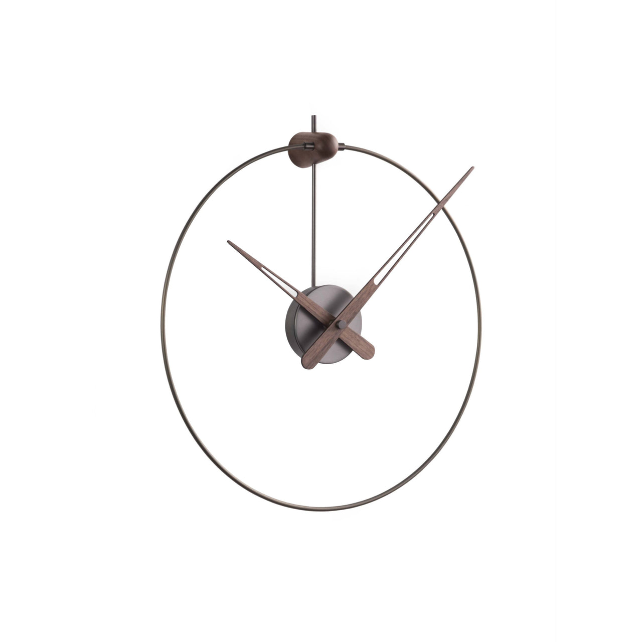 Micro Anda Wall Clock: Graphite Brass