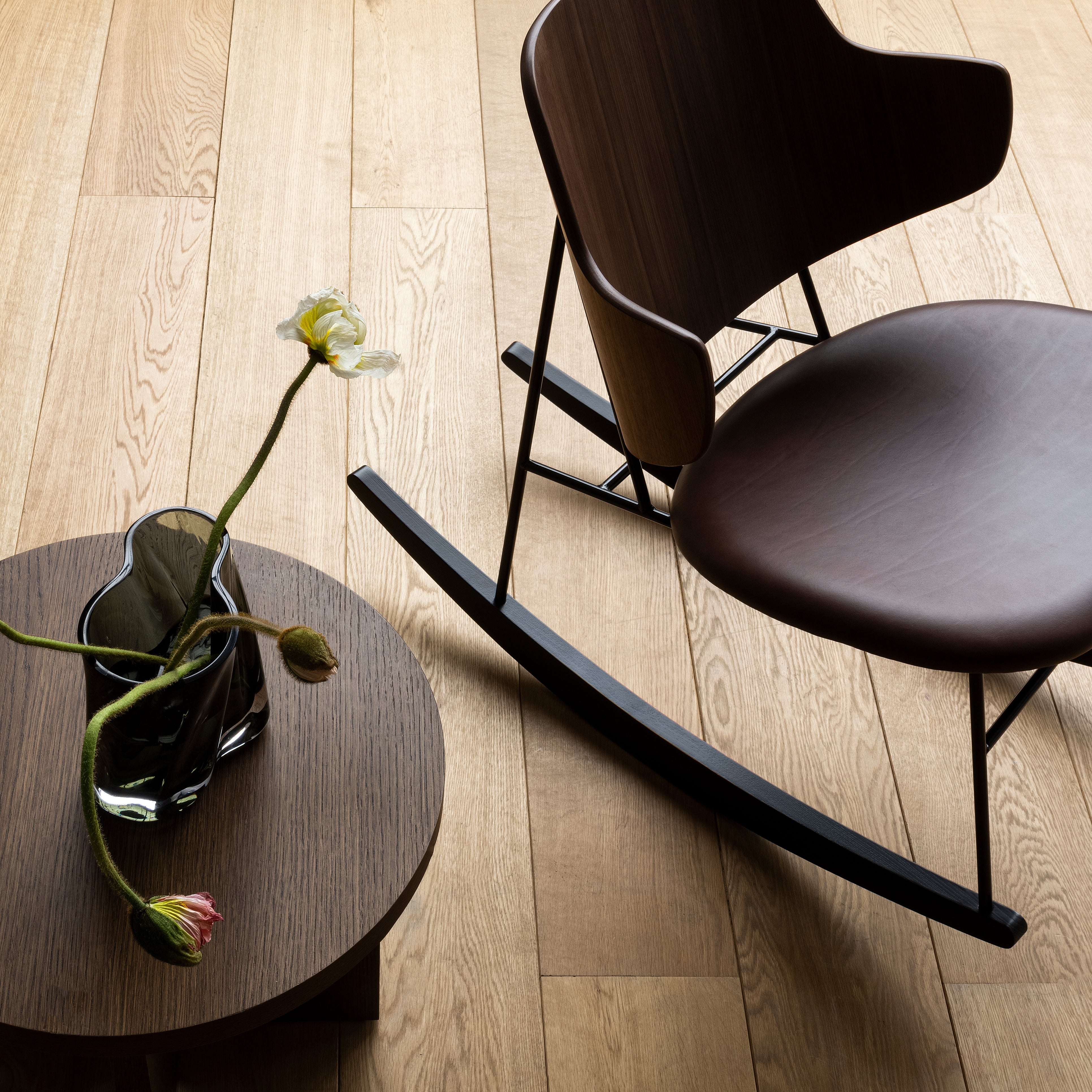 The Penguin Rocking Chair: Seat Upholstered