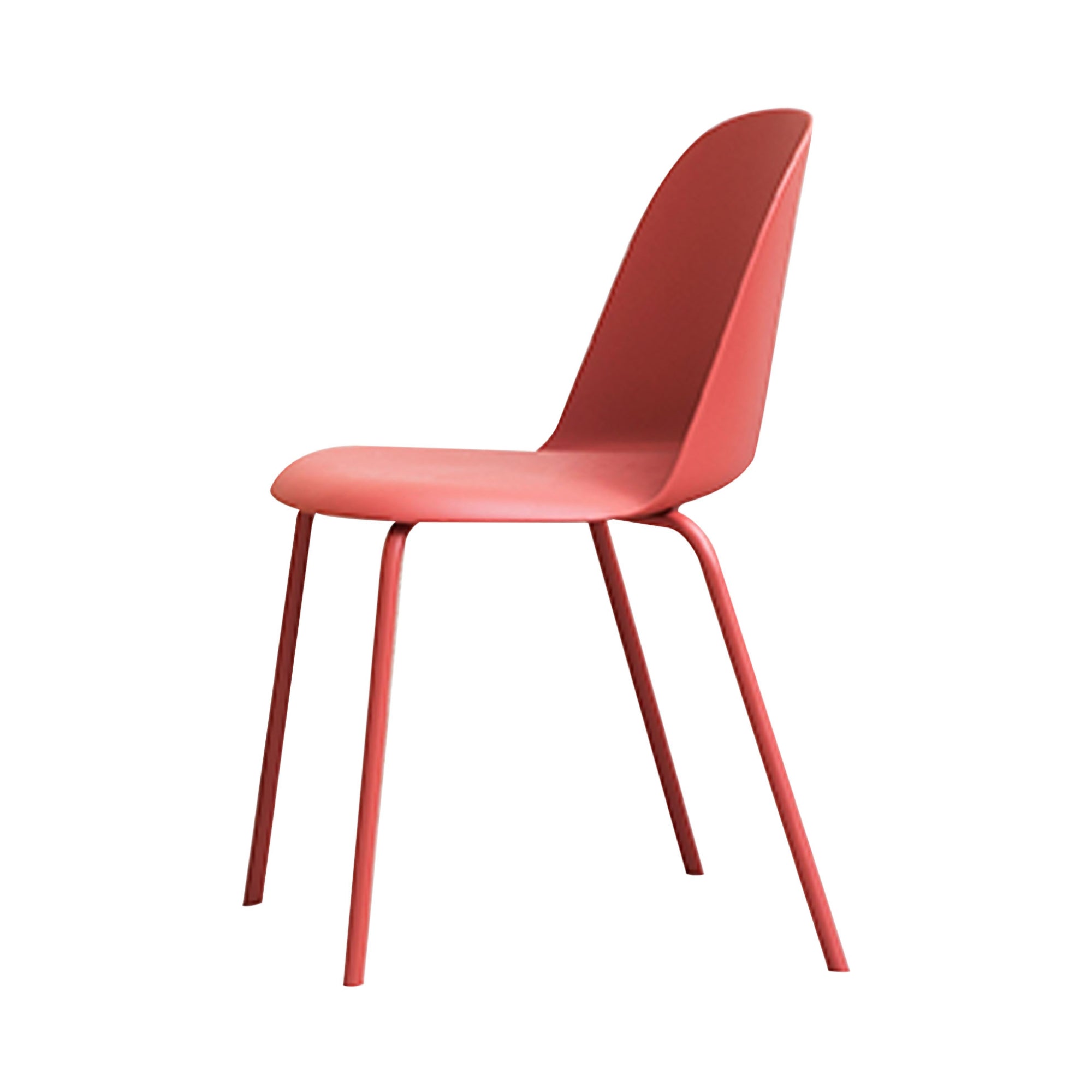 Mariolina Side Chair: Marsala Red + Marsala Red