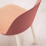 Mariolina Side Chair: Wood Base + Upholstery