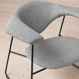 Masculo Dining Chair: Sledge Base