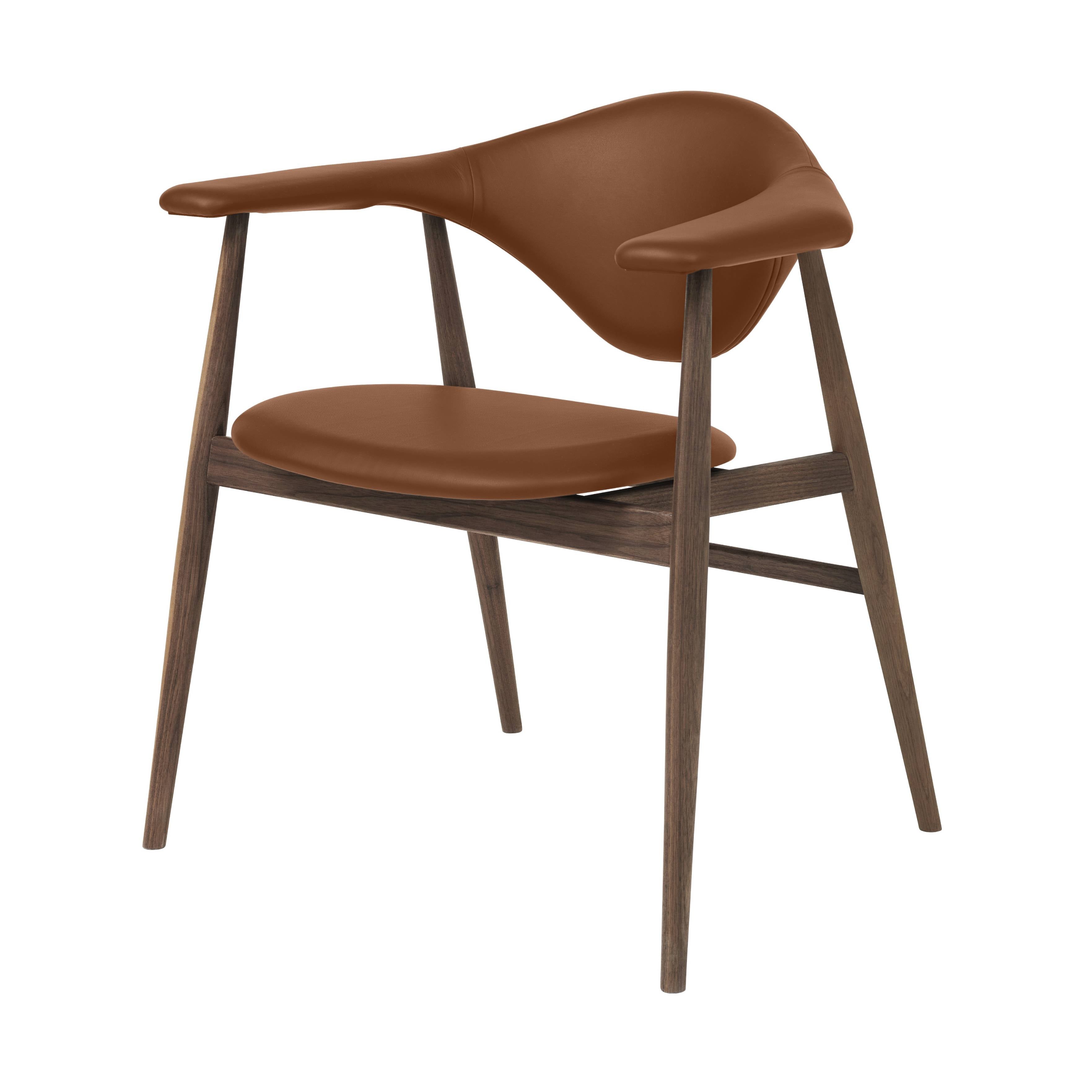 Masculo Dining Chair: Wood Base + Oiled American Walnut