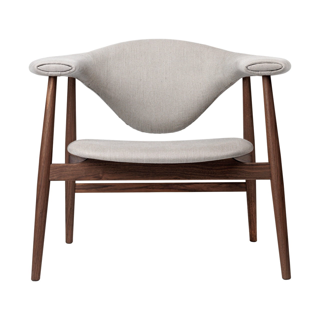 Masculo Lounge Chair: Wood Base + Oiled American Walnut