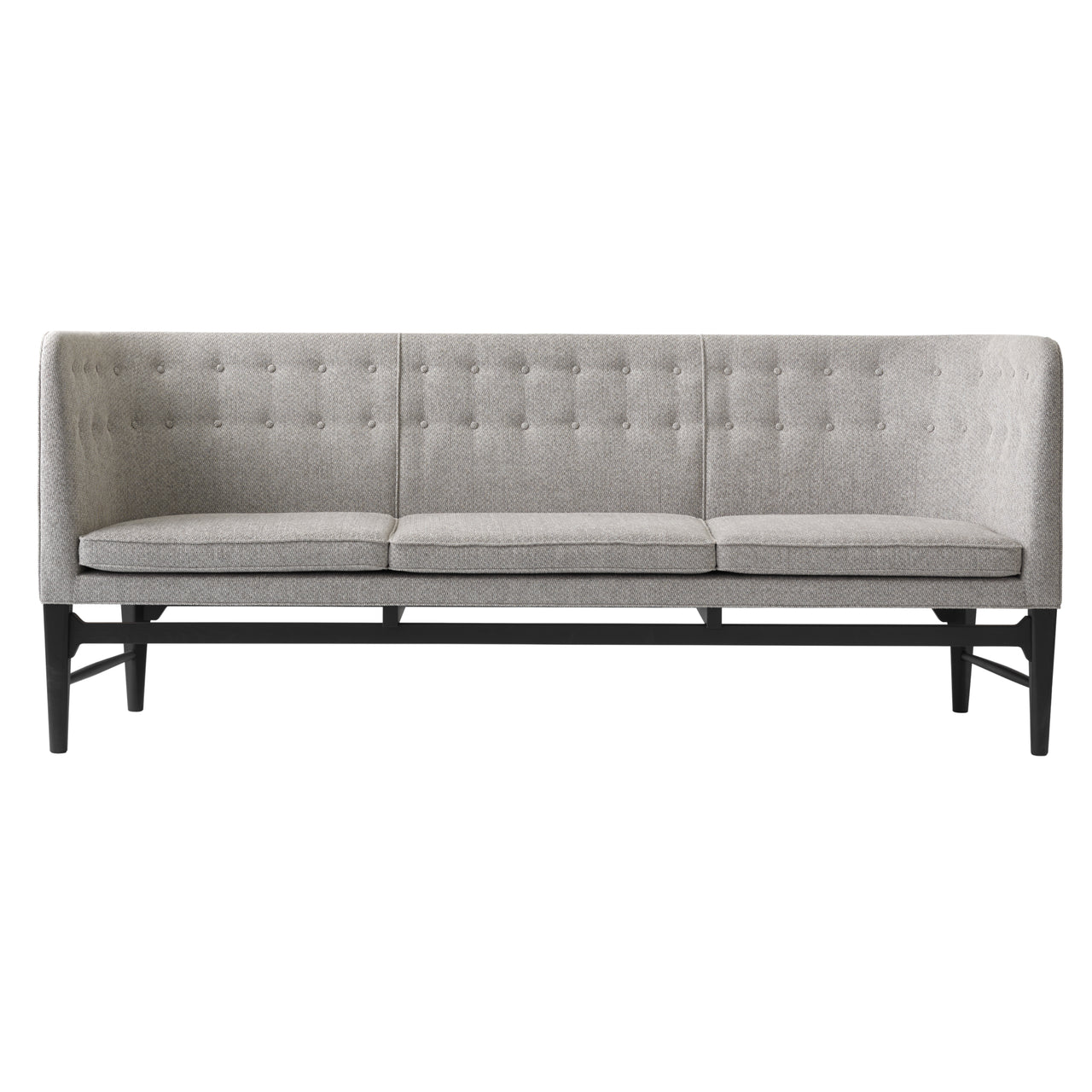 Mayor Sofa AJ5: Black Lacquered Oak