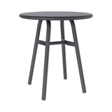 Ming Aluminum Cafe Table: Grey