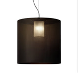 Moaré Pendant Lamp: Extra Large (Single Shade) + Black