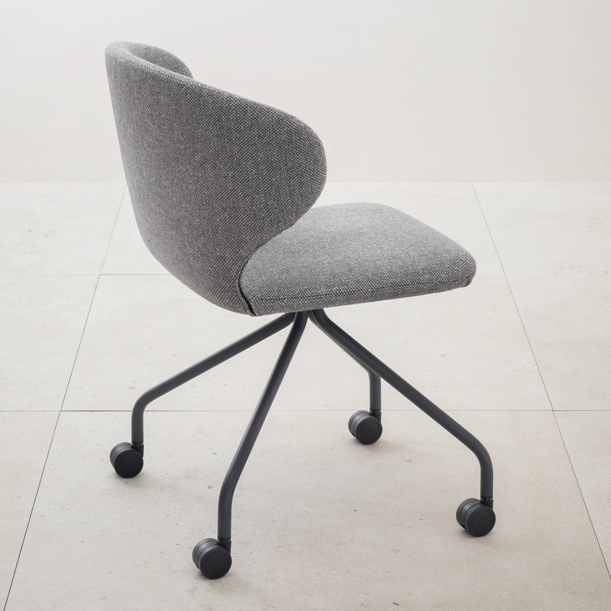 Mula Side Chair: Casters