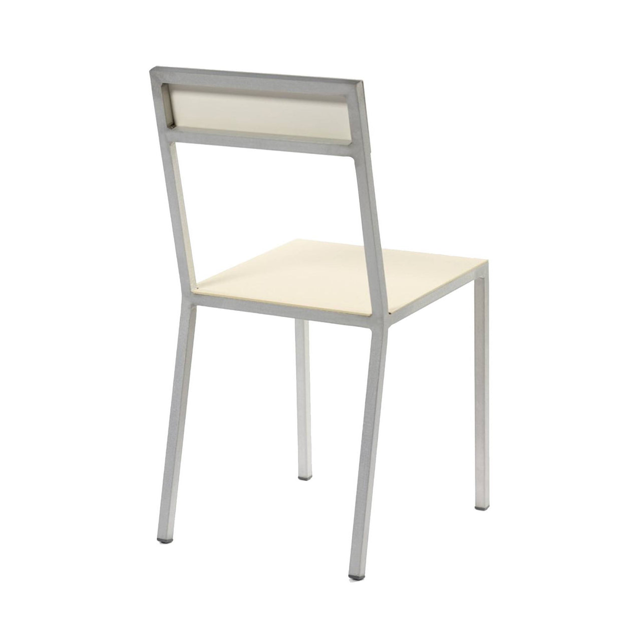 Alu Chair: Ivory + White + Aluminum