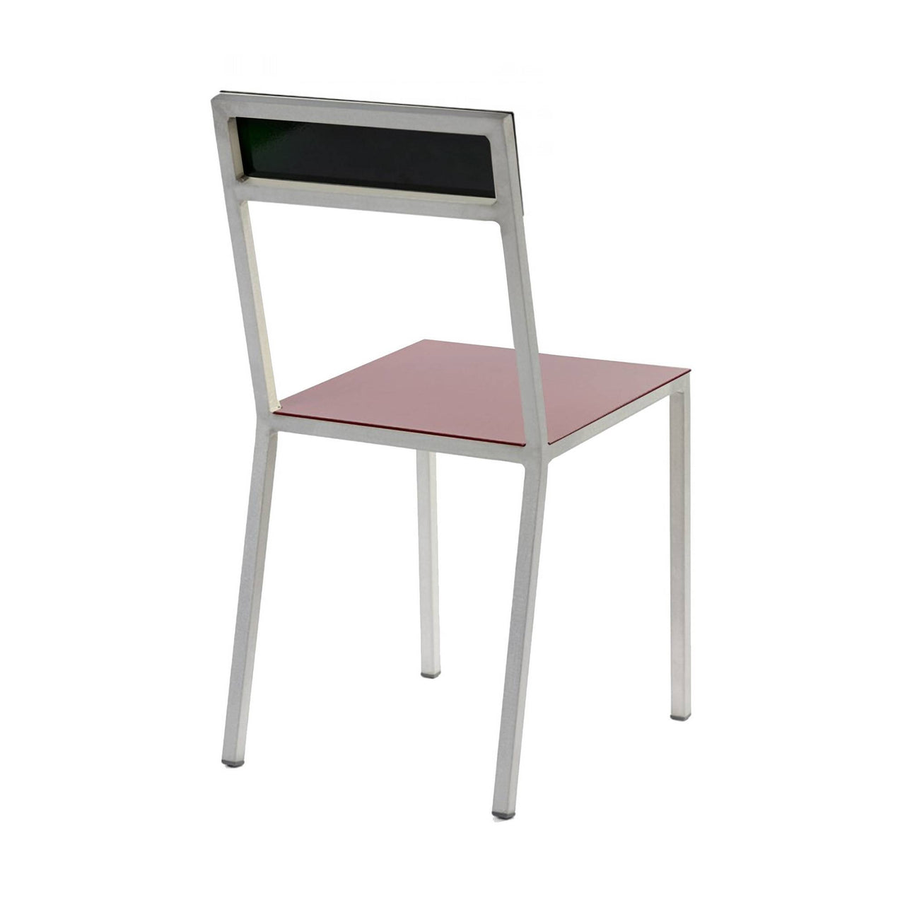 Alu Chair: Burgundy + Candy Green + Aluminum