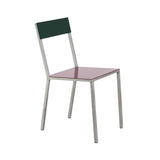 Alu Chair: Burgundy + Candy Green + Aluminum